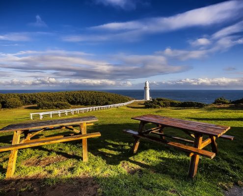 picnic tables