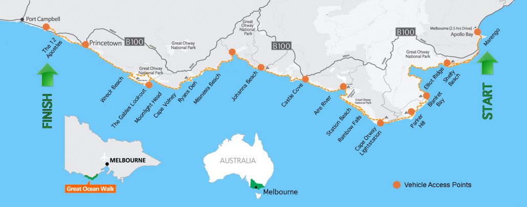 great ocean walk map